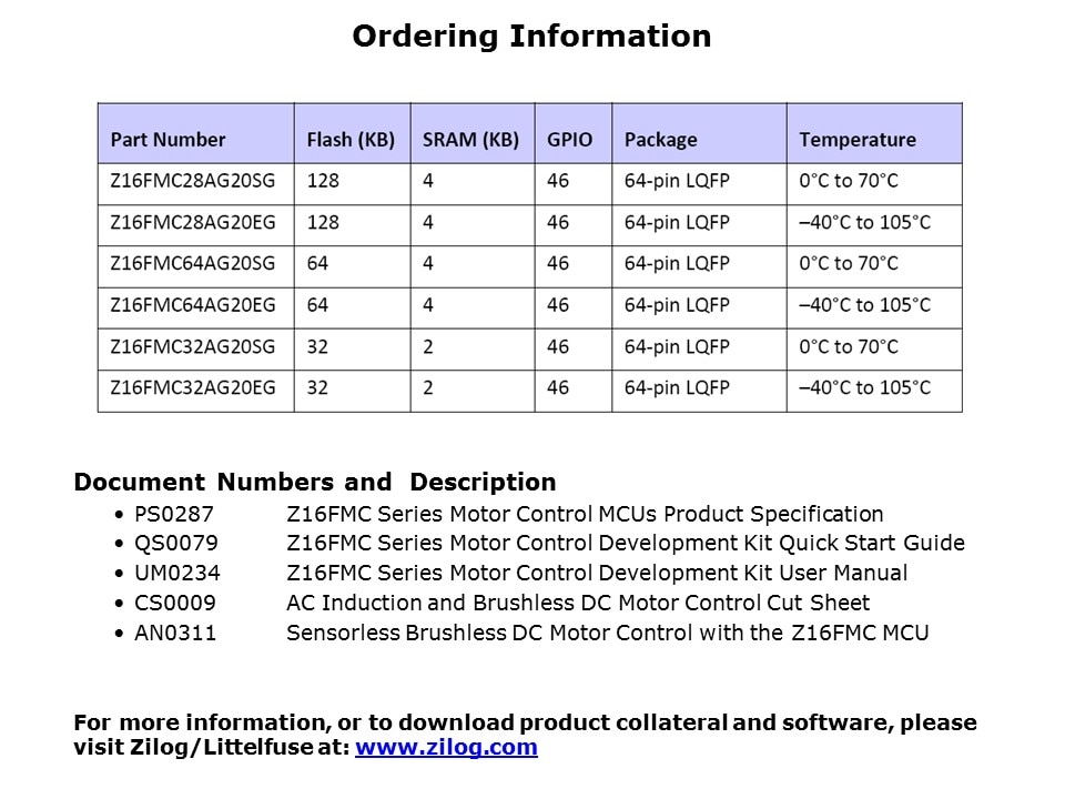 Z16FMC Motor Control Capabilities Slide 9