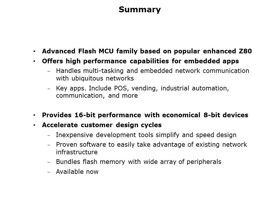 eZ80Acclaim Slide 15