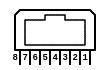 RJ-45 连接器的原理图符号