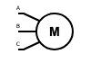 Image of 3 Phase Motor schematic symbol