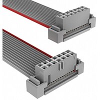3M 的 158 系列插座组件和 HF625 系列圆导体扁平电缆的图片