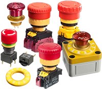 Image of APEM's Emergency Stop Switches and Accessories