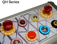 Image of APEM's QH-Series Halo Indicators