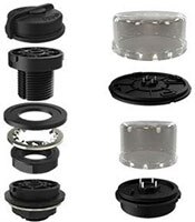 Image of Amphenol Communications Solutions' FLS Series Outdoor Lighting Receptacles 