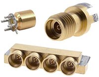 Image of Amphenol SV Microwave’s Pre-tinned Coaxial PCB Connectors