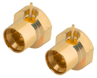Imagen de los Conectores RF pasantes de montaje inverso de Amphenol SV Microwave