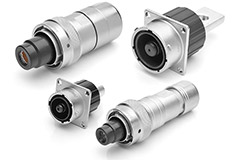 Image of Amphenol Sine Systems ecomate® Rugged Metal (RM) Series High Amperage Connectors