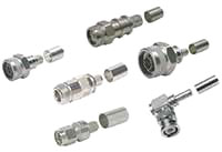 Imagen de los conectores EZ de los sistemas de microondas de Amphenol Times