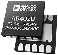 Analog Devices 的 AD4020 20 位元、1.8 MSPS、精密 SAR、差動 ADC 的圖片