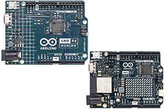 Image of Arduino's Uno R4 Minima and R4 WiFi Boards