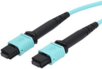 Imagen de los arneses de cables de fibra óptica multifibra Push On(MPO) de Bel 