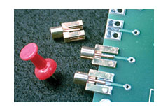 Image of Winchester's E-Snap Subminiature Edge Mount Connectors