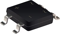 Image of Bourns' CDTO269-BR1xL Surface Mount Bridge Rectifier Diode