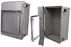 Image of Bud Industries' AIO Series Enclosure with Cover Window