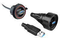 Image of Bulgin USB 3.0 Buccaneer Circular Data Connectors