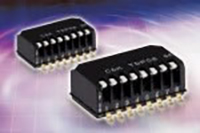 Image of C&K's Ultra-Miniature, Half Pitch, Side-Actuated DIP Switch 