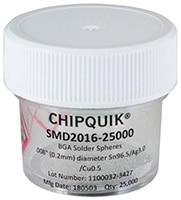 Chip Quik 的小直径焊球图