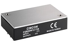 Image of Cincon's CQB50W12 Series: 30 W to 50 W 12:1 Input Isolated DC/DC Converter