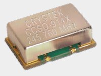 Image of Crystek Corporation's 245.760 MHz SAW Clock Oscillator