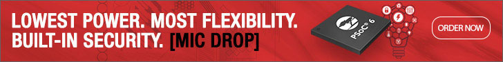 Image of Infineon's PSoC 6 MCU Order Now Banner
