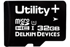 Image of Delkin Devices' Utility and Utility+ microSD/SD Cards