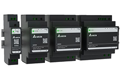 Image of Delta's Chrome II Series Industrial DIN Rail Power Supply