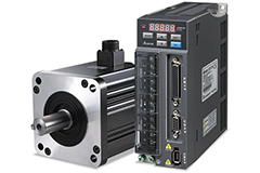 Image of Delta's ASDA-B2 Series AC Servo Drive and Motor