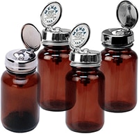 Image of Desco's Impact Resistant  Amber Bottles