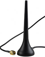 Digi International 的 A24-HA/DC-ANT-24 2.4 GHz 鞭形天線，適用於個人區域網路圖片