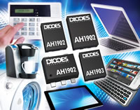 Diodes Incorporated의 AH1902 홀 효과 스위치 제품군 이미지