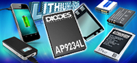 Imagen de la solución de chip único de alta precisión AP9234L de Diodes para protección de la batería de litio de 1 celda.