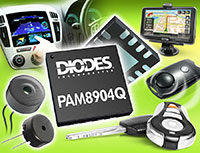 Imagen de controlador de resonador de salida de 18 Vpp automotriz serie PAM8904Q de Diodes