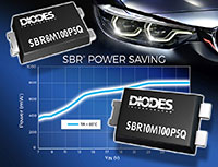 Diodesが提供するSBR8M100P5Q/SBR10M100P5Qスーパーバリア整流器の画像