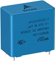 Image des condensateurs X2 d'EPCOS pour la suppression du bruit