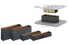 Image of ERNI Electronics' MicroSpeed Connectors
