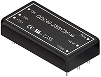 Image of ETA-USA’s ODC40 Series 40W DC/DC Ultra-Wide 8-to-1 input Power Supply