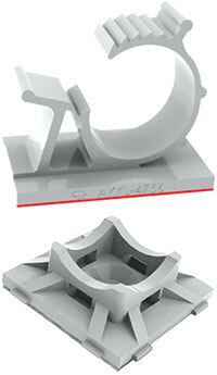 Image of Essentra Components' Durable High-Bond Adhesive Cable Clamps and Cable Mounts