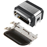 Image of GCT USB4720 and USB4730 IP67 USB Type-C Connectors for USB 2.0