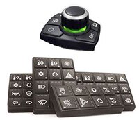 Image of Grayhill's 3K and 3J CANbus Keypads and Joysticks