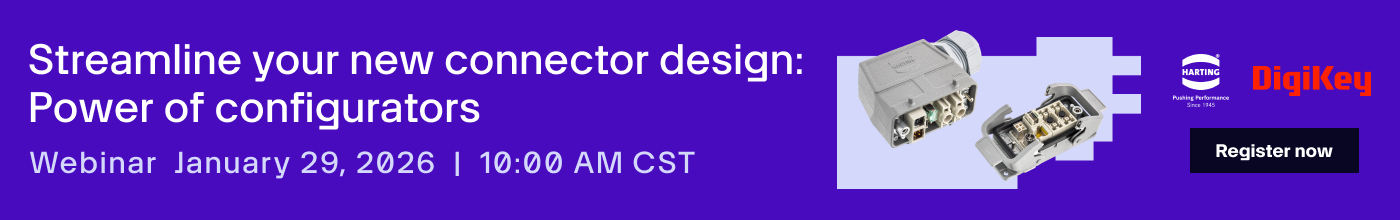 Harting connector design webinar banner
