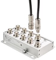 HARTING M12 八埠快速乙太網路交換器的圖片