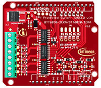 Infineon 的 24 V 保护开关扩展板图片