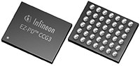 Infineon Technologies EZ-PD™ CCG3 USB Type-C Port Controller PD Image du contrôleur de port PD USB Type-C EZ-PD™ CCG3 d'Infineon Technologies