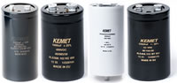 Imagen de capacitores con terminal de tornillo de Kemet