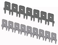 Image of Keystone's Quick-Fit Male PCB Tabs on Continuous Reel