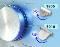 Image of Kingbright APPA3010 and APDA1806 Series Right Angle SMD LEDs