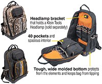 Image of Klein Tools' Tradesman Pro™ XL Tool Bag Backpacks