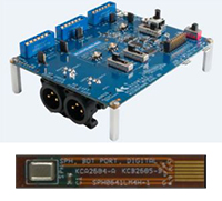 Image of Knowles' KAS-33100-0004 Muskie Evaluation Platform and Microphone on Flex