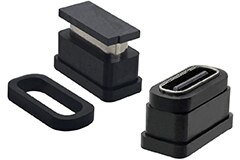 Image of Kycon KUSBV67X-TH-CS-6-BTR IP67 USB Type-C® Connector
