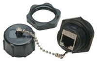 L-com WPBHC6 Cat 6 IP67 RJ45 布线板面板安装耦合器图片